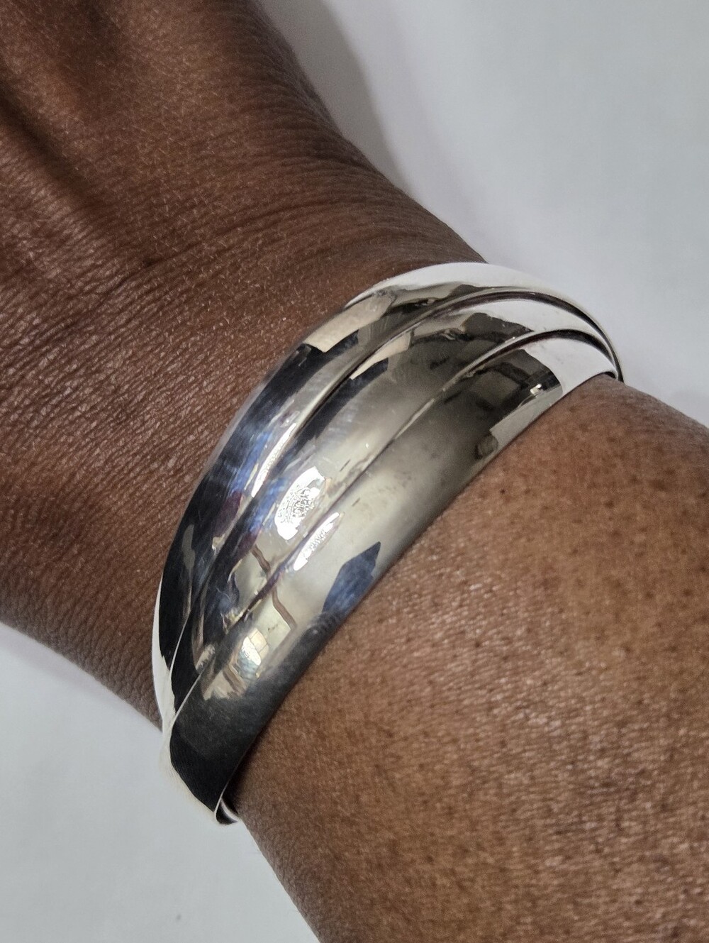STERLING OPEN CUFF BRACELET VINTAGE 925